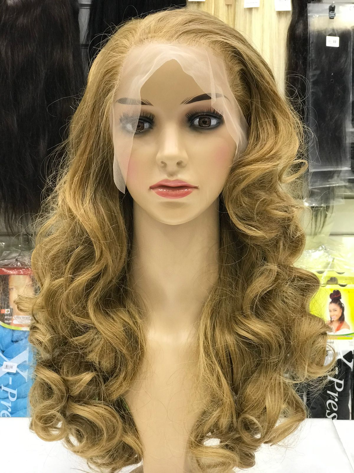 natural blond hair wig