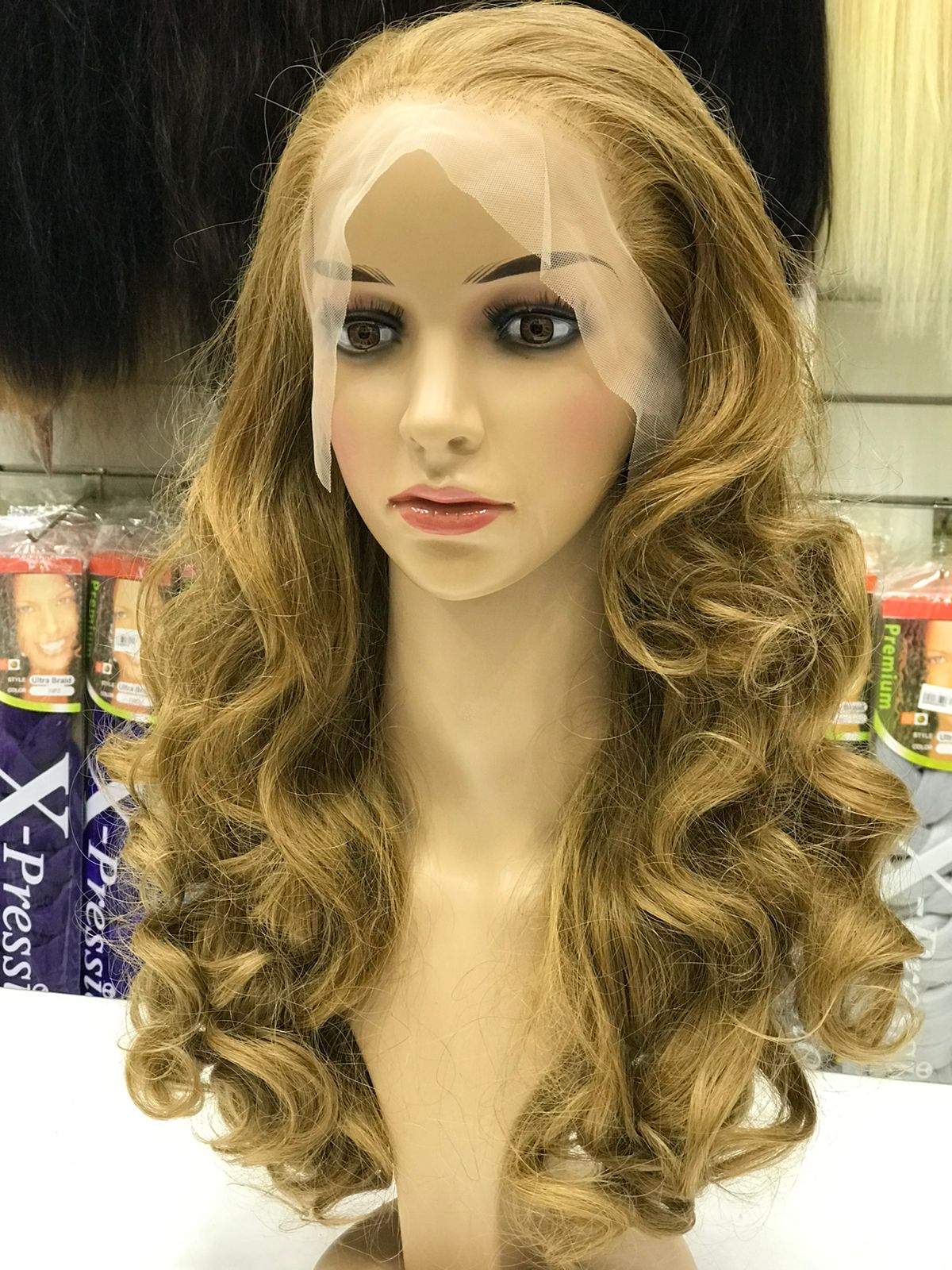 natural blond hair wig