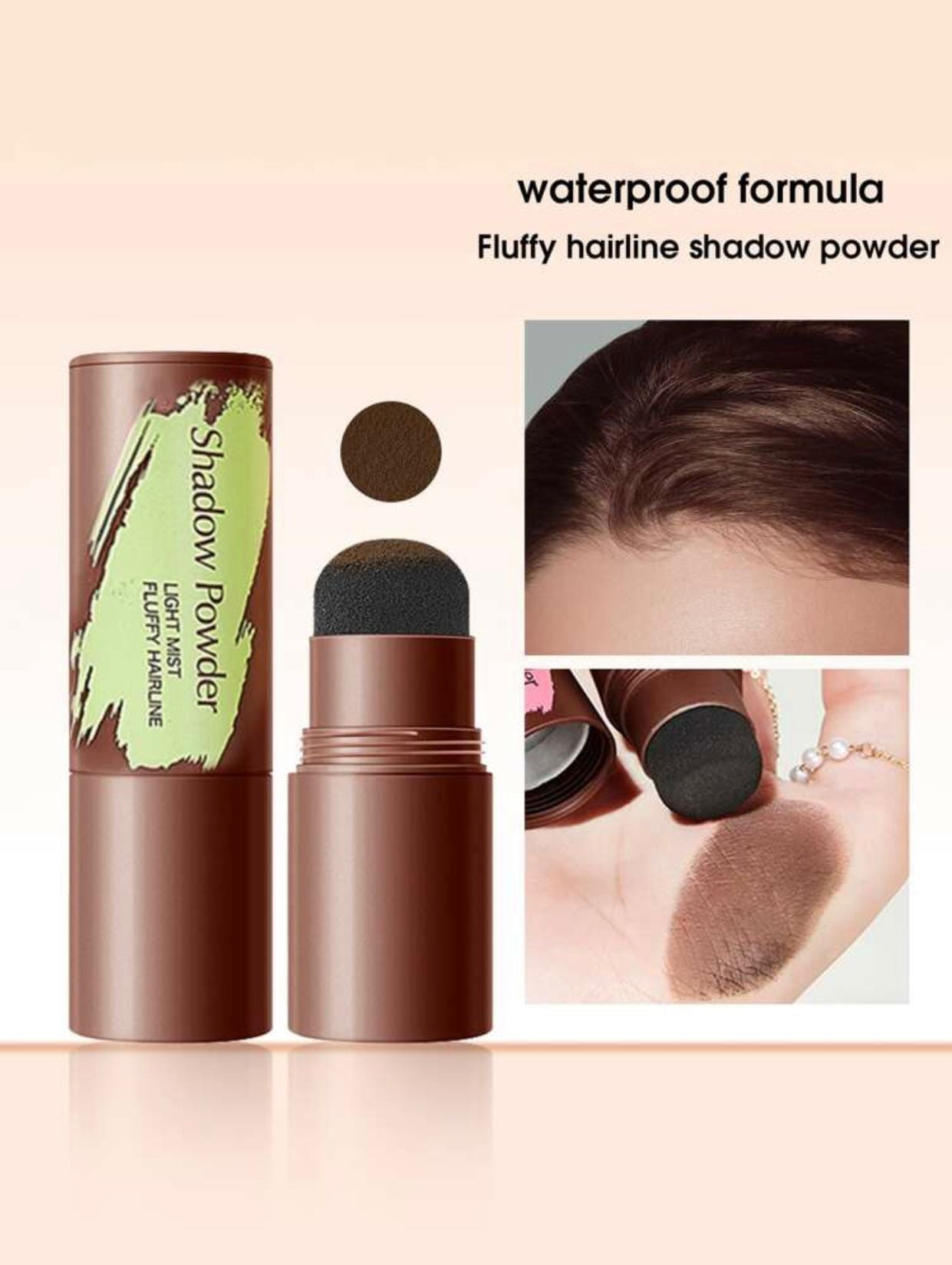 Waterproof Sweat-Proof Hairline Powder for Concealing, Filling, and Shaping 1.1 g