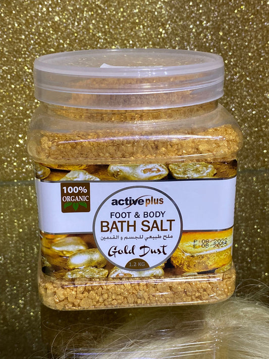 Active Plus Foot & Body Bath Salt (Gold Dust) 1.2 kg