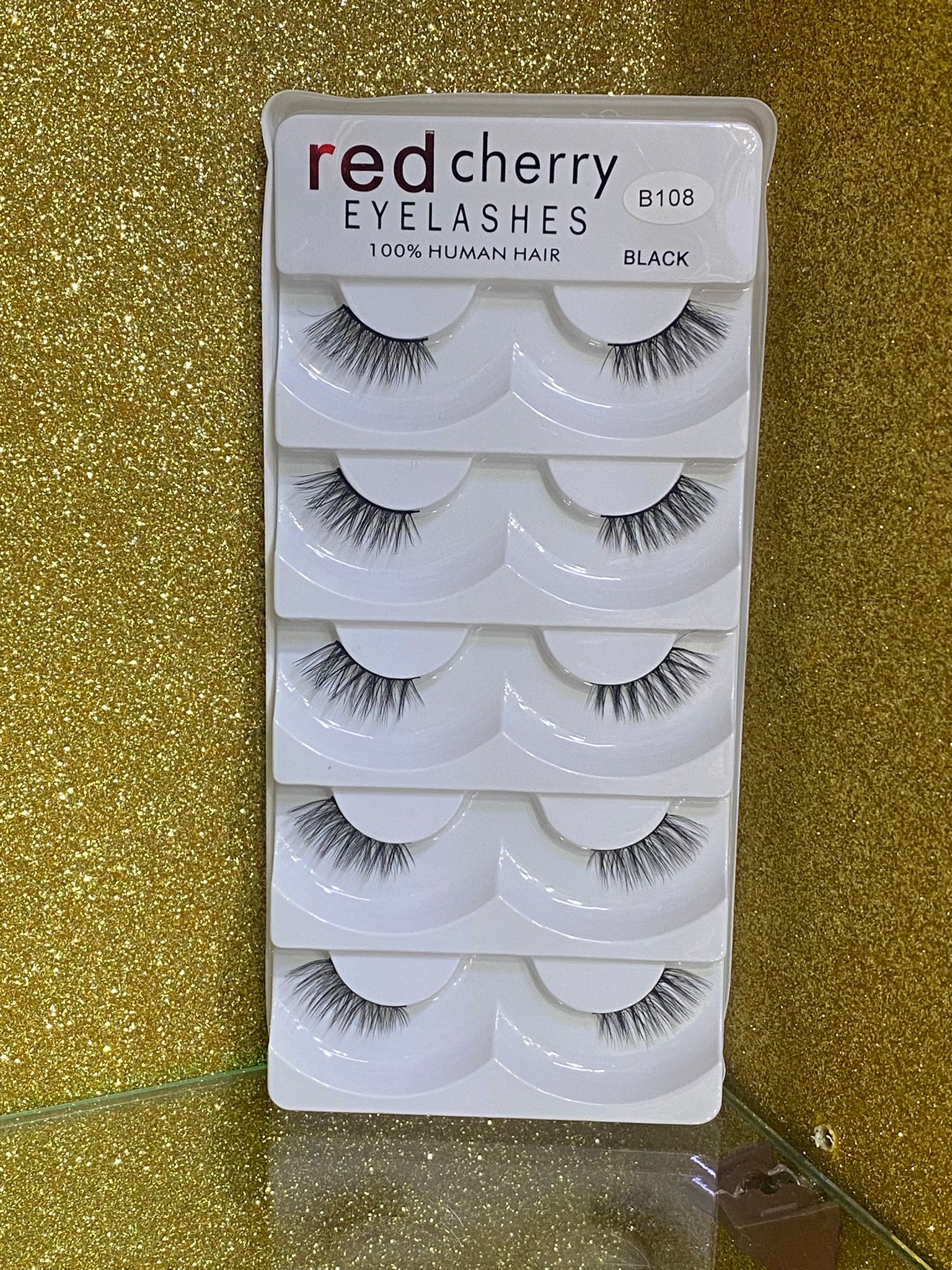 red cherry eyelashes