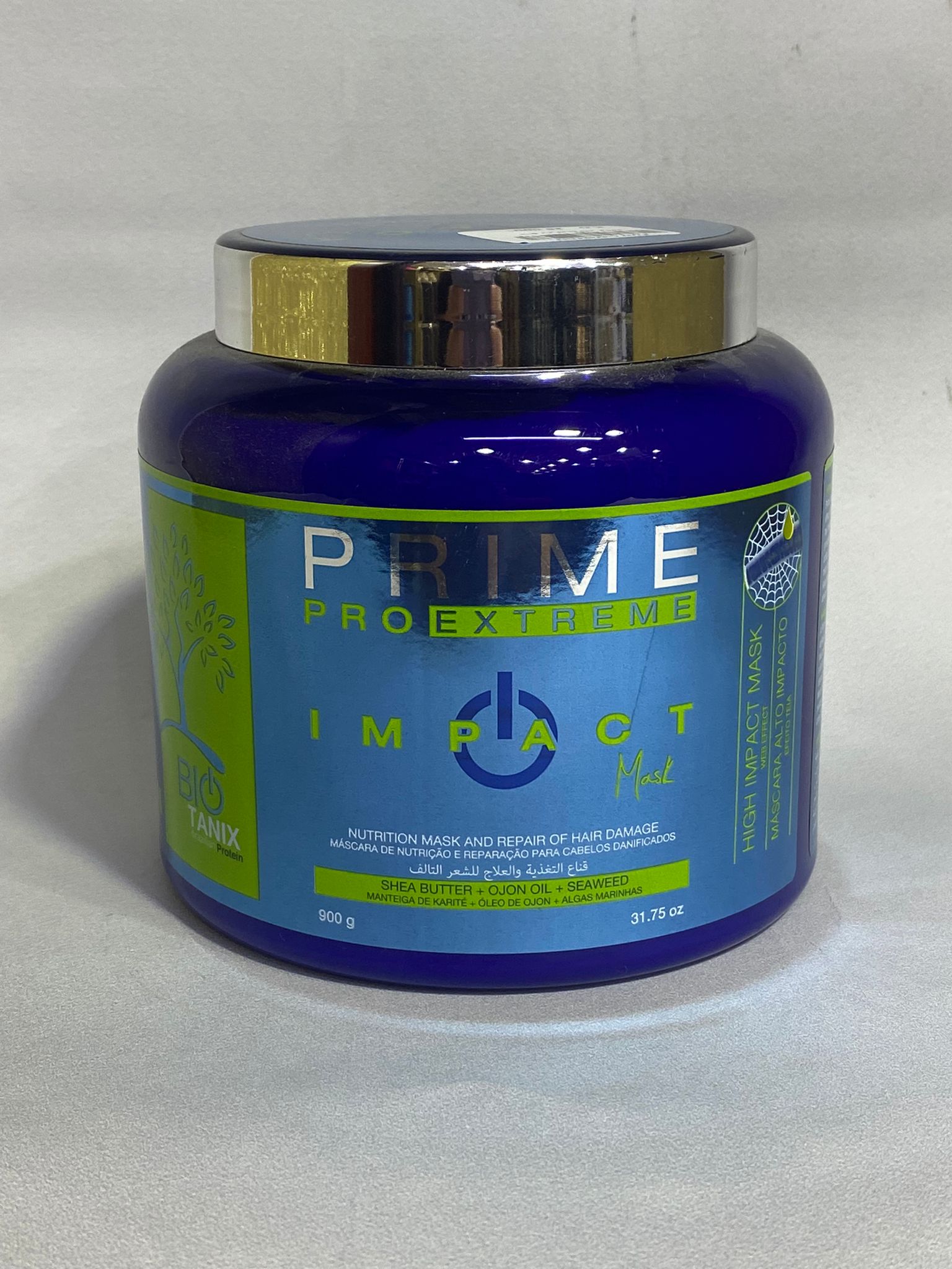 Bio Tanix Prime Pro Extreme Impact Mask - Nourishing Treatment for Damaged Hair 900 g