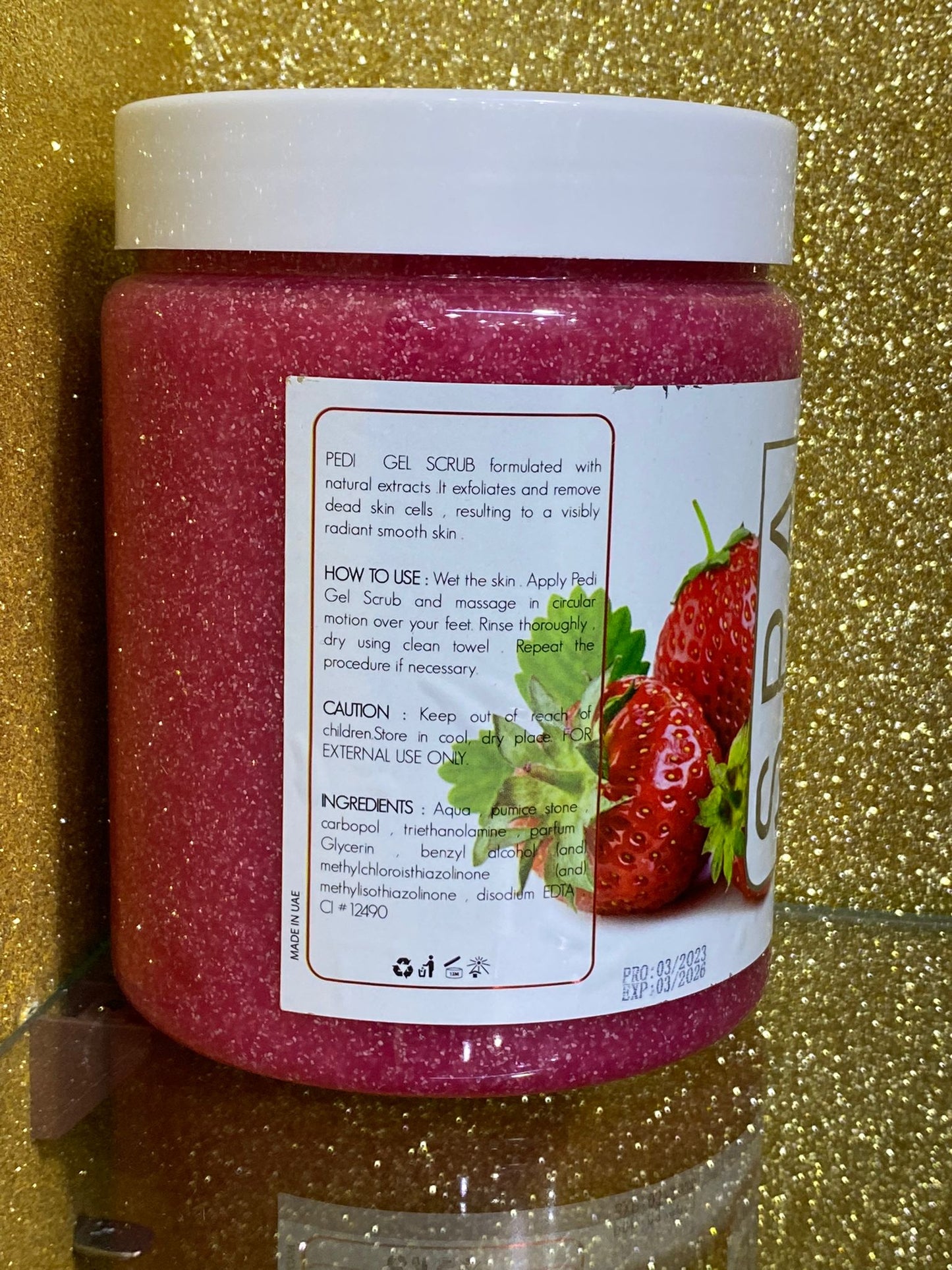 5 Beauty Foot & Body Scrub (Strawberry) 1 kg