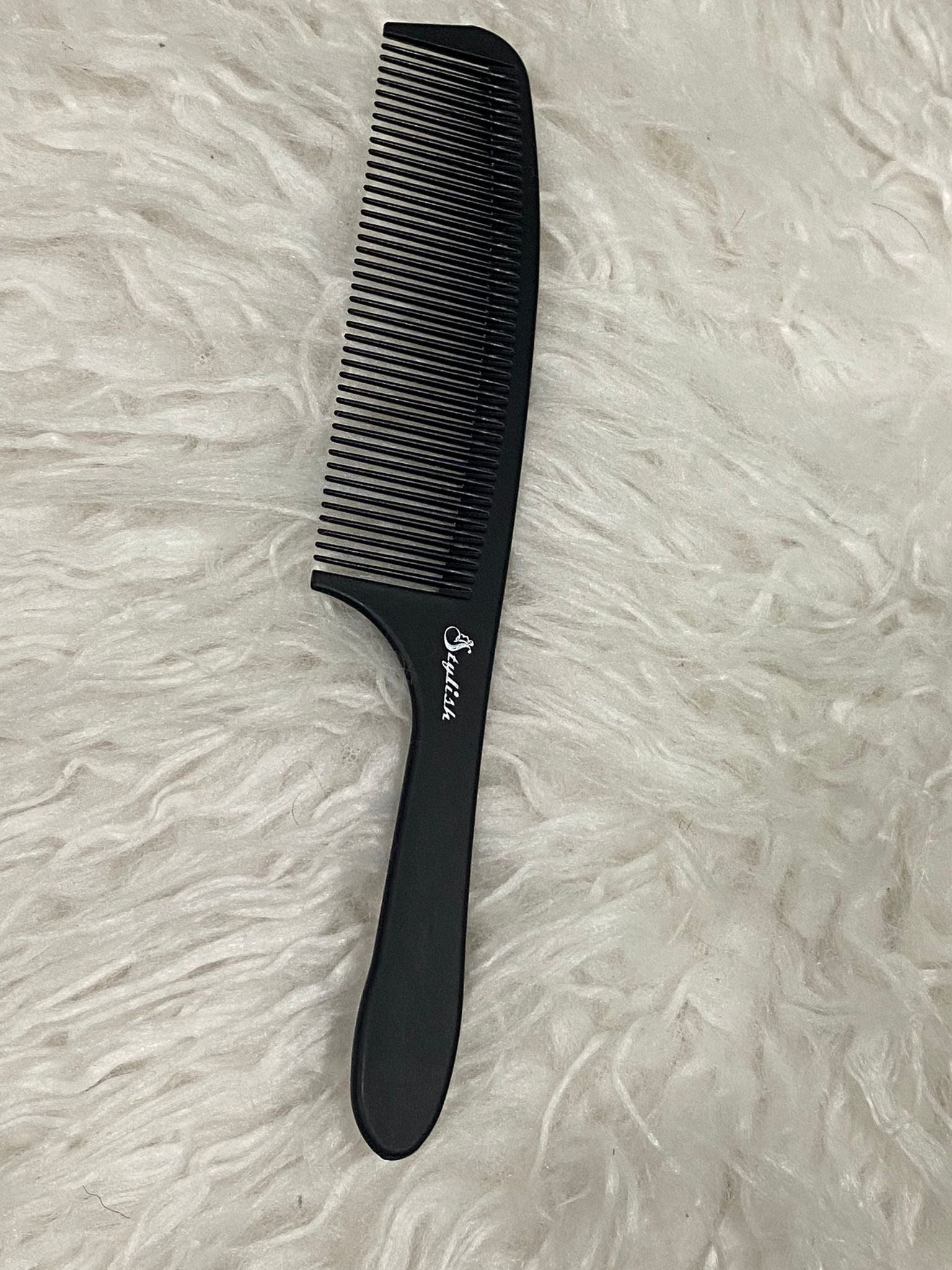 Stylish Carbon Antistatic Hair Comb Straight