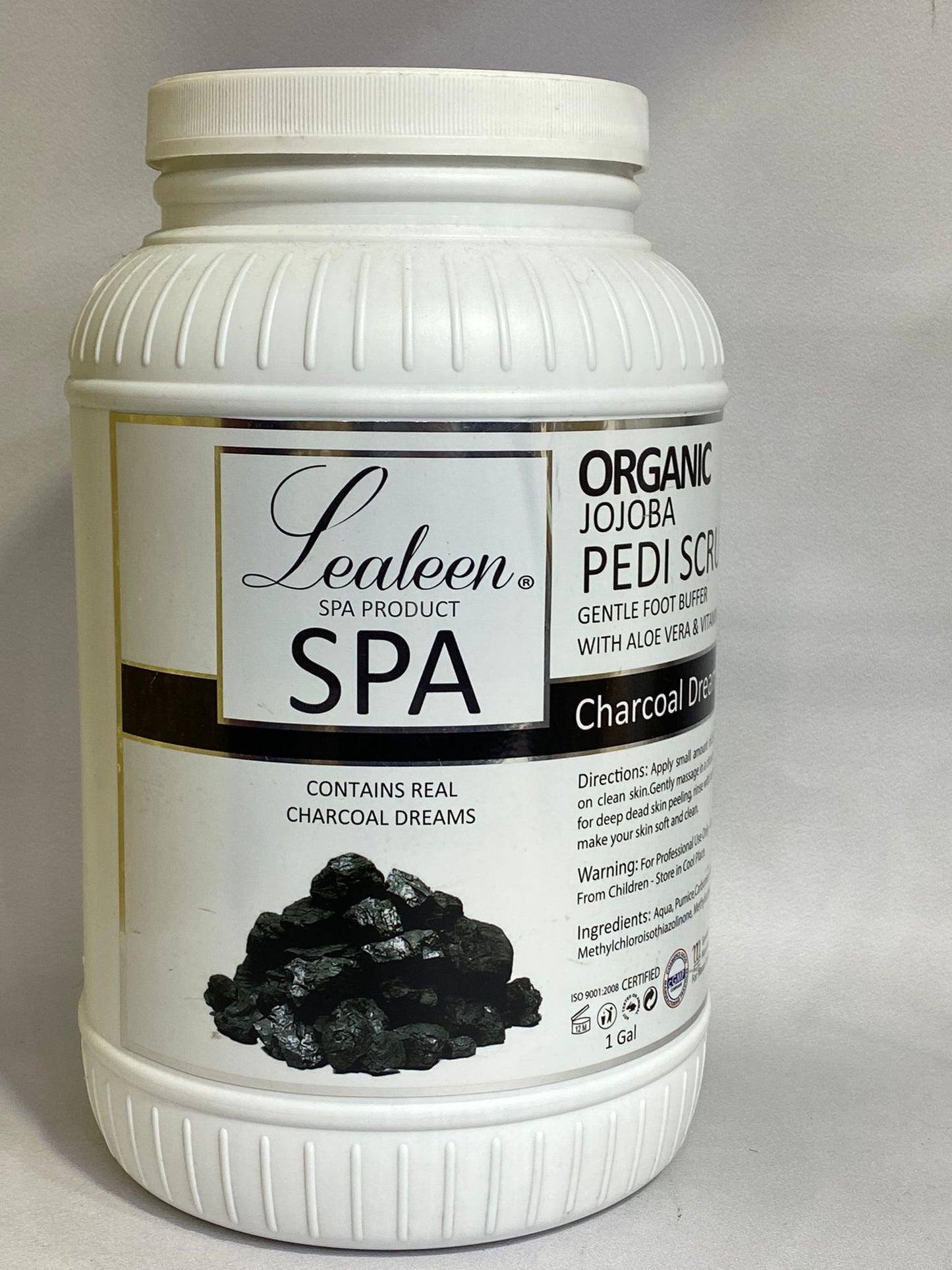 Maya Palm Organic Jojoba Pedi Scrub - Charcoal Dream for Feet 1 gal